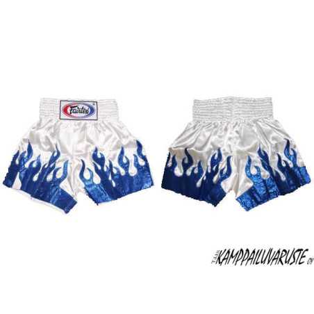 Fairtex Muaythai shorts - BS42 Vit / Blå