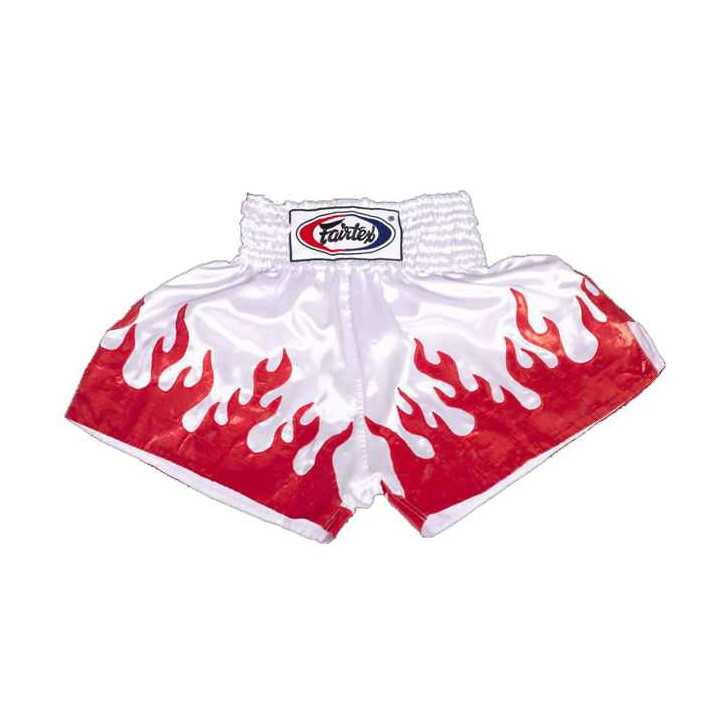 Fairtex Muaythai shorts - BS44 Vit / Röd