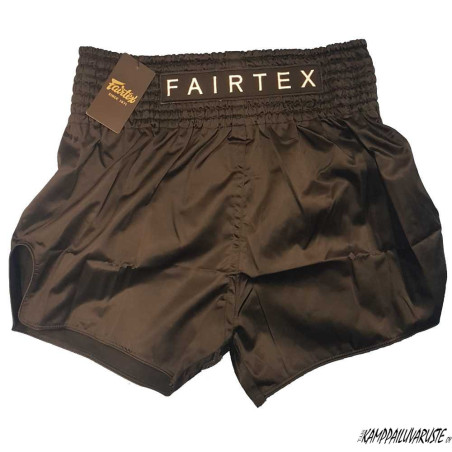 Fairtex Muaythai Slim Cut shortsit BS-Micro - Musta