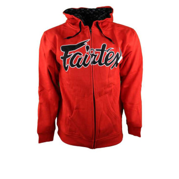 Fairtex Nordic|Fairtex Zip Up Hoodie - FHS12 Red|€69.00|Fairtex|Fairtex hoodies & casual pants