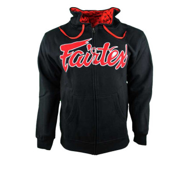 Fairtex Nordic|Fairtex Zip Up Hoodie - FHS13 Svart|69,00 €|Fairtex|Fairtex hoodies & casual byxor