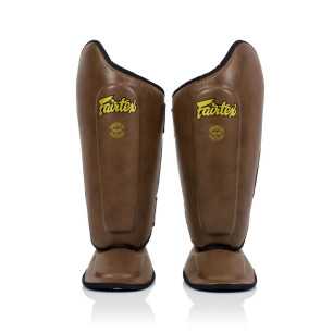 Fairtex SP8 Ultimate Shin Pads - Brun till ett lågt pris TJJS Kamppailuvaruste Oy snabb leverans