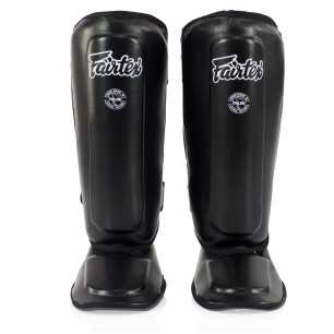 Fairtex SPK9 Kids Shin Pads Black at a low price TJJS Kamppailuvaruste Oy fast delivery