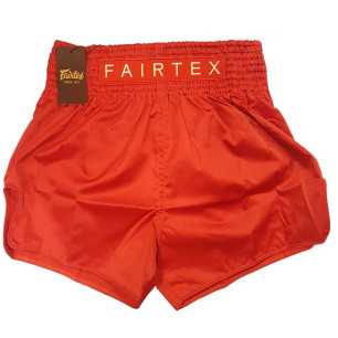 Fairtex Muaythai Slim Cut shortsit BS-Micro - Punainen edulliseen hintaan TJJS Kamppailuvaruste Oy nopea toimitus