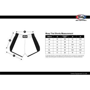 Fairtex Muaythai Slim Cut shorts BS-Micro - Svart