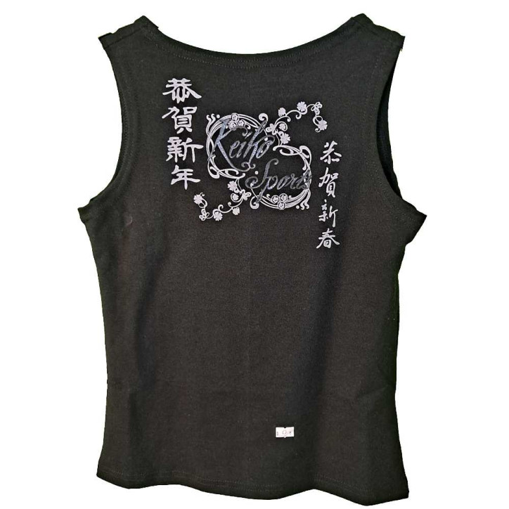 Keiko women's sleeveless T-shirt black