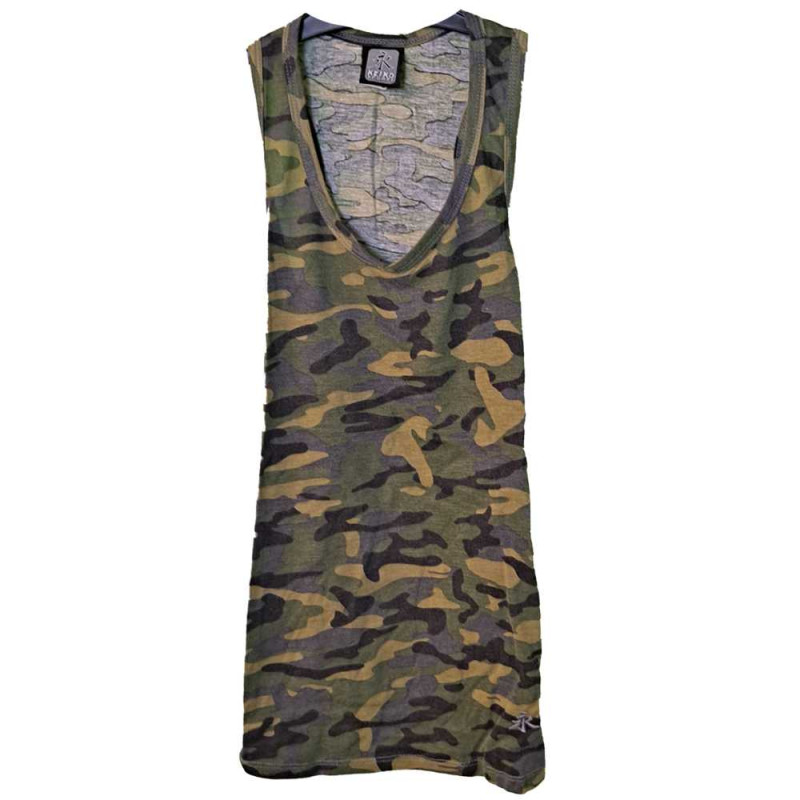 Fairtex Nordic|Keiko women's sleeveless T-shirt Green Camo|€20.00|Keiko|Women's T-shirts and other textiles