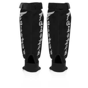 Shin Protector Fairtex SP6 - Black Neoprene MMA Shin Pads