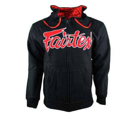Fairtex Zip Up Hoodie - FHS13 Svart till ett lågt pris TJJS Kamppailuvaruste Oy snabb leverans