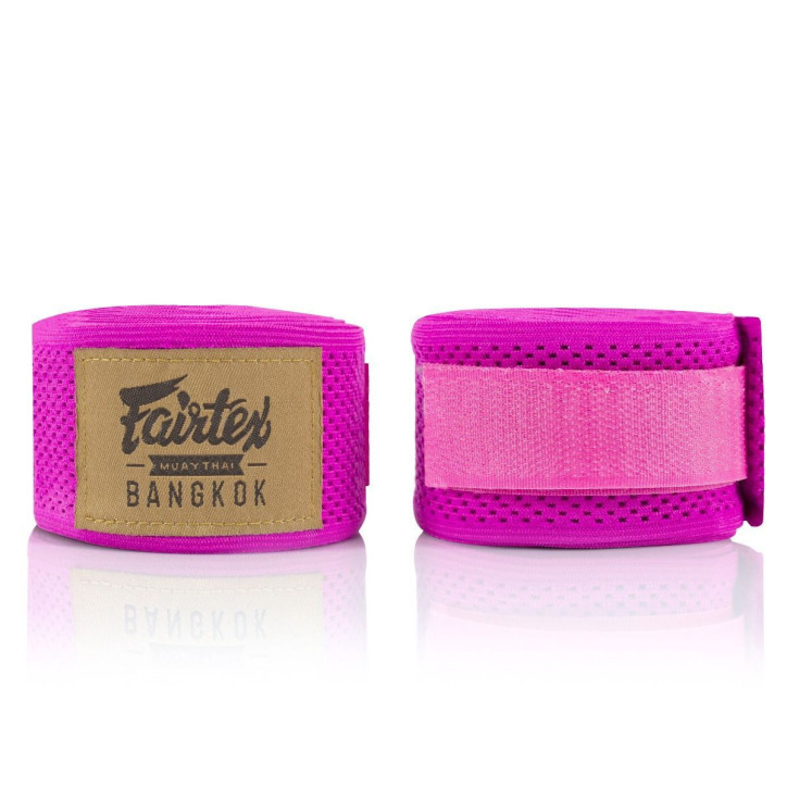 Fairtex HW4 Bangkok Mesh Hand Wraps 4,5m - Pink Fairtex HW4 Bangkok Mesh Hand Wraps 4,5m - Pink